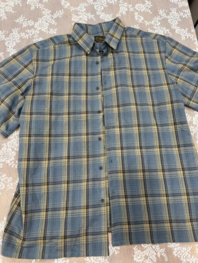 men’s plaid button down shirt